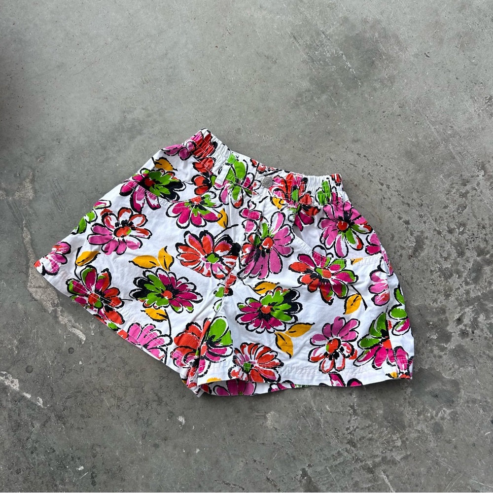 Vintage ESPRIT paper bag floral shorts - 7 yrs